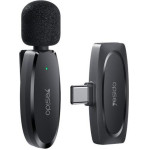 Yesido Microphone Mems With Clip KR11 TYPE-C, Wireless 2,4GHz, BLACK