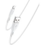 Yesido Silicone Cable CA119 12W USB/Lightning 1M 2,4A WHITE