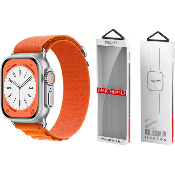 Yesido WB24 Apple Watch Sport Strap Loop 42/44/45 ORANGE
