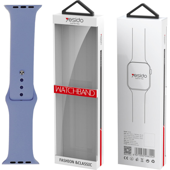 Yesido WB44 Silicone Strap For Iwatch S 38/40/41 (97+110) #49 Fen LAN