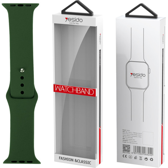 Yesido WB44 Silicone Strap For Iwatch S 42/44/45 (97+118) #43 ALFALFA