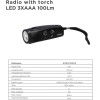 Dovelis ���������������� ����������������� ����� 2W 100lm �� ����� Fm ����� - (405010005)