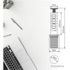 GSC ��������� 3 ������ �� ������ On/Off, ����� Usb A & Usb C & ������� 1.4m (3 x 1.5mm) �����-���� - (100000009)