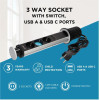 GSC ��������� 3 ������ �� ������ On/Off, ����� Usb A & Usb C & ������� 1.4m (3 x 1.5mm) �����-���� - (100000009)