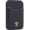 Audi Magnetic Wallet Lamborghini D1 Genuine Leather Magsafe Phone Stand Green - (LB-MSCH-TE/D1-BK/GN)