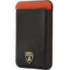 Audi Magnetic Wallet Lamborghini Urus D8 Genuine Leather Magsafe Orange - (LB-MSCH-UR/D8-OE)
