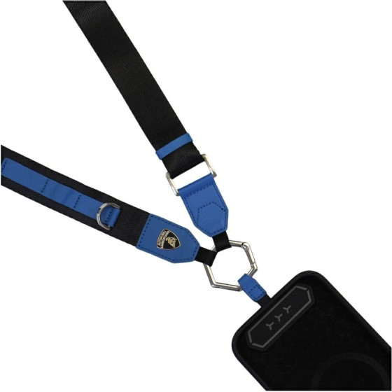 Audi Universal Lamborghini D1 Crossbody Webbing Strap Blue - (LB-CBLWSGL-TE/D1-BE)