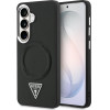Guess Case Embossed Ring Triangle Logo Magsafe For Samsung Galaxy S26 Black - (GUHMS26SPSDTSCMK)