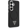 Guess Case Embossed Ring Triangle Logo Magsafe For Samsung Galaxy S26 Black - (GUHMS26SPSDTSCMK)