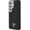 Guess Case Embossed Ring Triangle Logo Magsafe For Samsung Galaxy S26 Ultra Black - (GUHMS26LPSDTSCMK)