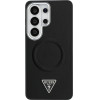 Guess Case Embossed Ring Triangle Logo Magsafe For Samsung Galaxy S26 Ultra Black - (GUHMS26LPSDTSCMK)