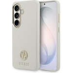 Guess Case Rhinestone Round Logo Magsafe For Samsung Galaxy S26 Beige - (GUHMS26SPGCRMDEE)