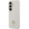 Guess Case Rhinestone Round Logo Magsafe For Samsung Galaxy S26 Beige - (GUHMS26SPGCRMDEE)