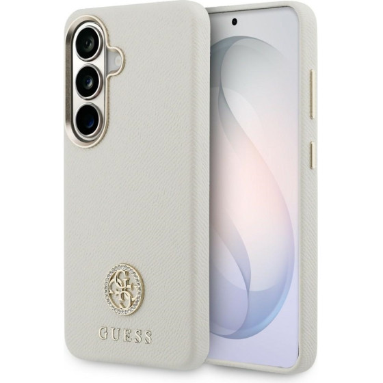 Guess Case Rhinestone Round Logo Magsafe For Samsung Galaxy S26 Beige - (GUHMS26SPGCRMDEE)