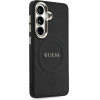 Guess Case Saffiano Peony Embossed Ring Magsafe For Samsung Galaxy S26 Black - (GUHMS26SPSAMSECK)
