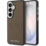 Karl Lagerfeld Case Embossed Ring Initials Magsafe For Samsung Galaxy S26 Plus Brown - (KLHMS26MPGFKLRDW)