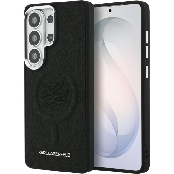 Karl Lagerfeld Case Embossed Ring Initials Magsafe For Samsung Galaxy S26 Ultra Black - (KLHMS26LPGFKLRDK)