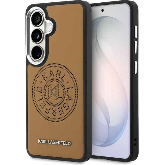 Karl Lagerfeld Case Perforated Kl Magsafe For Samsung Galaxy S26 Plus Brown - (KLHMS26MPSKRPMW)
