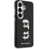 Karl Lagerfeld Case Saffiano Double Heads Metal For Samsung Galaxy S26 Black - (KLHCS26SPSFDHPOK)