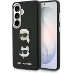 Karl Lagerfeld Case Saffiano Double Heads Metal For Samsung Galaxy S26 Plus Black - (KLHCS26MPSFDHPOK)