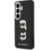 Karl Lagerfeld Case Saffiano Double Heads Metal For Samsung Galaxy S26 Plus Black - (KLHCS26MPSFDHPOK)