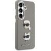 Karl Lagerfeld Case Saffiano Double Heads Metal For Samsung Galaxy S26 Silver - (KLHCS26SPSFDHPOG)
