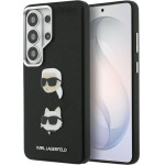 Karl Lagerfeld Case Saffiano Double Heads Metal For Samsung Galaxy S26 Ultra Black - (KLHCS26LPSFDHPOK)