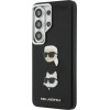 Karl Lagerfeld Case Saffiano Double Heads Metal For Samsung Galaxy S26 Ultra Black - (KLHCS26LPSFDHPOK)