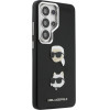 Karl Lagerfeld Case Saffiano Double Heads Metal For Samsung Galaxy S26 Ultra Black - (KLHCS26LPSFDHPOK)