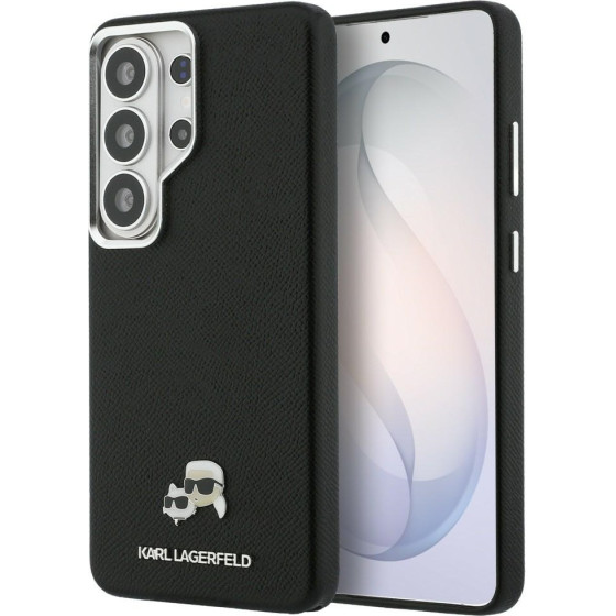 Karl Lagerfeld Case Saffiano Kc Metal Logo Magsafe For Samsung Galaxy S26 Ultra Black - (KLHMS26L6PFKCLK)