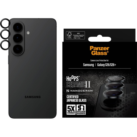 PanzerGlass Tempered Glass For Camera Lens Hoops Ceramic Ii Lens Protector For Samsung Galaxy S26 / - (PG10851)