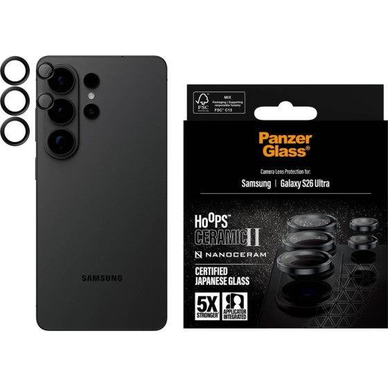 PanzerGlass Tempered Glass For Camera Lens Hoops Ceramic Ii Lens Protector For Samsung Galaxy S26 Ul - (PG12807)