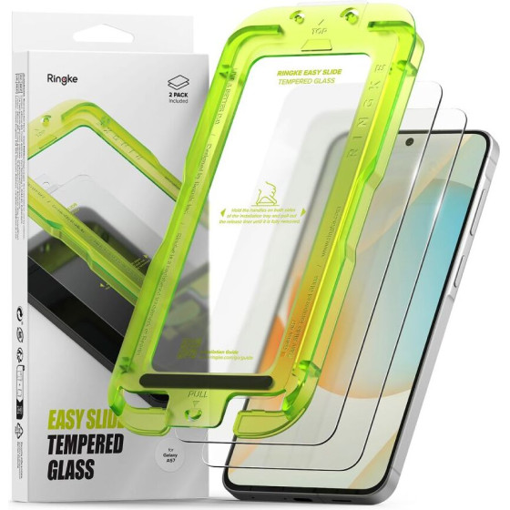 Ringke Szklo Hartowane Easy Slide 2-Pack Galaxy A57 5G CLEAR