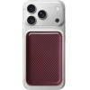 Carbon Fiber Cardslot case, Magsafe /red/ OEM
