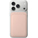 Smooth Leather Cardslot case, Magsafe /Light pink/ OEM
