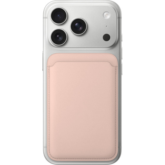 Smooth Leather Cardslot case, Magsafe /Light pink/ OEM