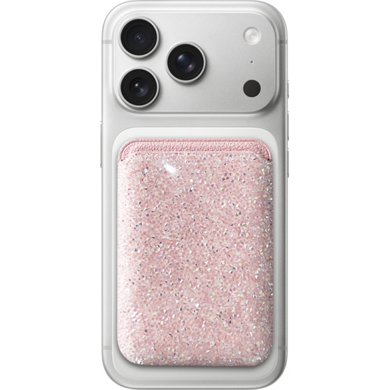 Sparkle Diamonds Cardslot Card case, Magsafe /Light pink/ OEM