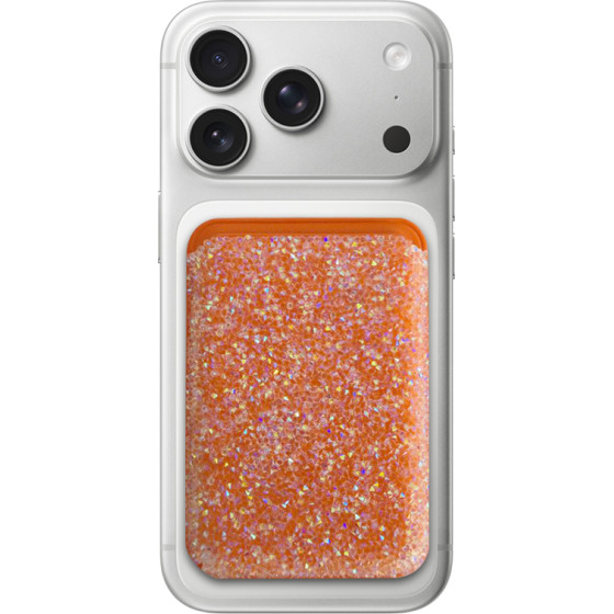 Sparkle Diamonds Cardslot Card case, Magsafe /orange/ OEM