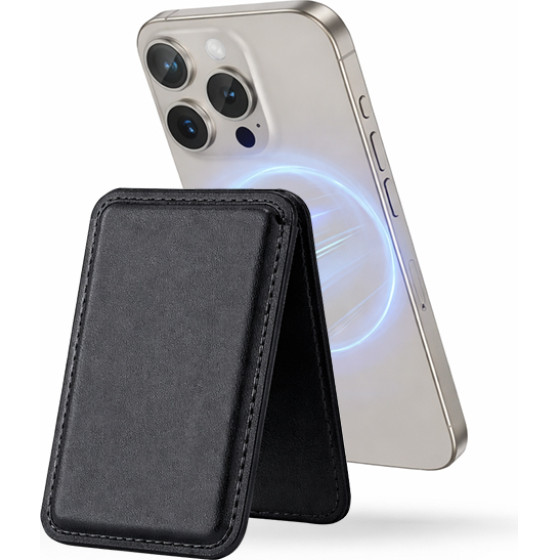 Vertical Stand Wallet Cardslot case, Magsafe /black/ OEM
