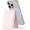 Vertical Stand Wallet Cardslot case, Magsafe /pink/ OEM