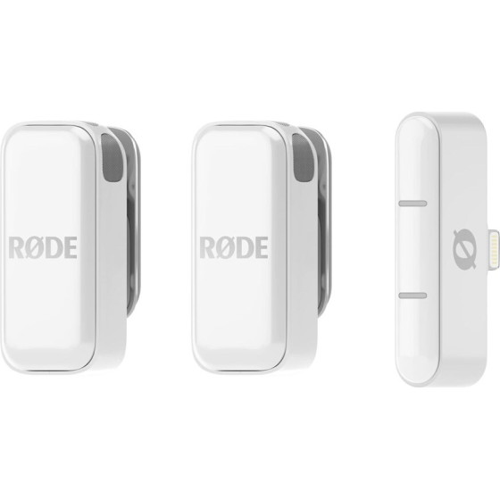 RODE RODE Wireless Micro - 2-Channel Digital Wireless system, Lightning, White - (WIMICROLW)