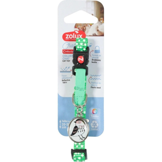 ZOLUX Chatouille Green - Cat collar