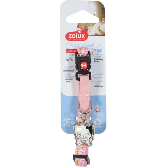 ZOLUX Chatouille Pink - Cat collar