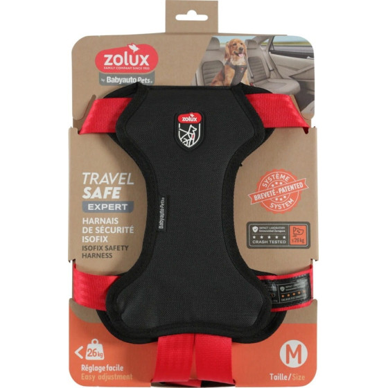 ZOLUX Travel Safe M Red - Dog harness