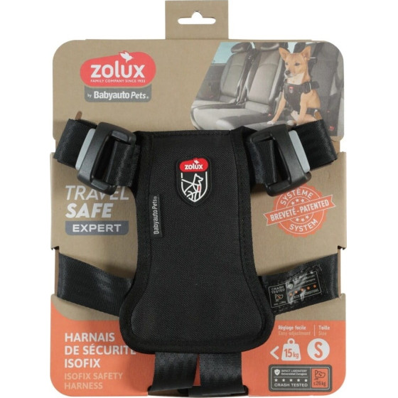 ZOLUX Travel Safe S Black - Dog harness