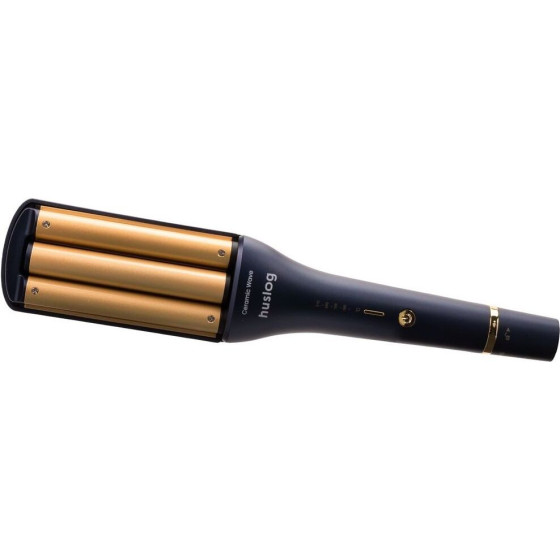 Huslog Adjustable Hair Waver Navy Blue And gold