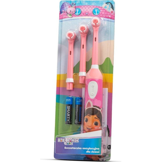 Huslog Gabby's Dollhouse Oscillating children's Toothbrush pink