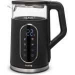 Huslog Glass Kettle Wit Touch Panel Black 1,7L 2200W