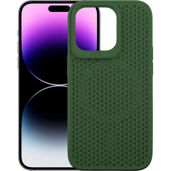 Idol 1991 ���� Iphone 14 Pro 6.1'' Mag Air Tpu Magsafe Camera Guard Dark GREEN