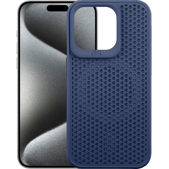 Idol 1991 ���� Iphone 15 Pro 6.1'' Mag Air Tpu Magsafe Camera Guard Dark BLUE